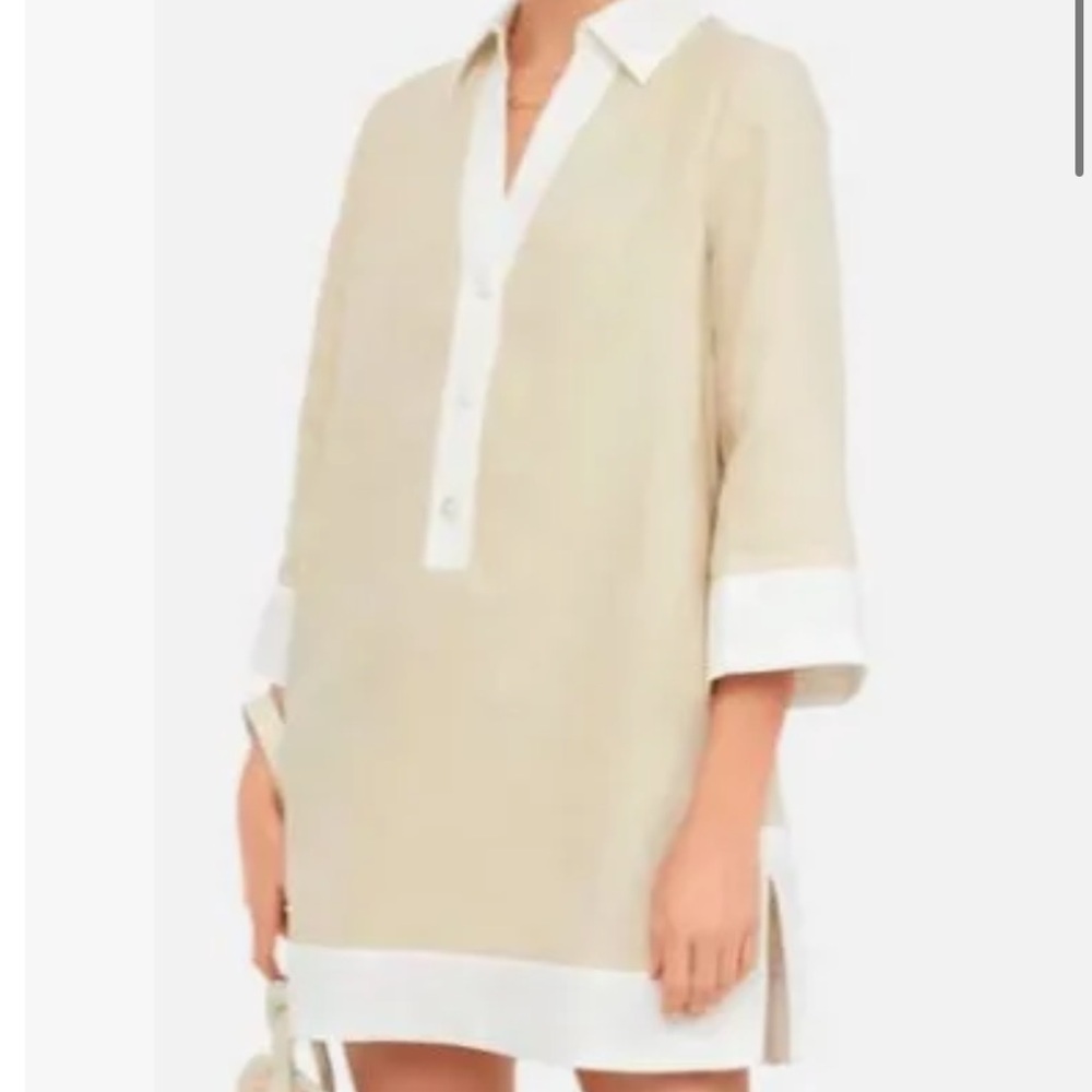 Tuckernuck Cream and White Tunic dress. Size L - Picture 2 of 7